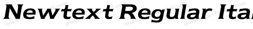 Newtext Regular Italic BT字体转换